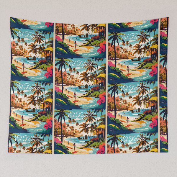 Item preview, Travel Vintage El Tunco Beach El Salvador  designed and sold by kestrada2906.