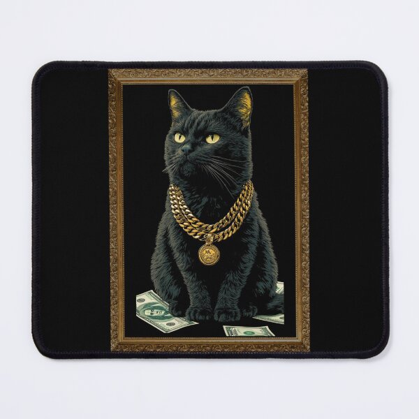 Item preview, Millionaire Cat Painting designed and sold by AlyMouk.