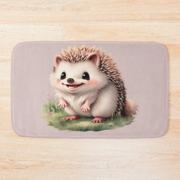 Item preview, Adorable Smiling Baby Hedgehog Watercolor Clipart designed and sold by CharmingGarden.