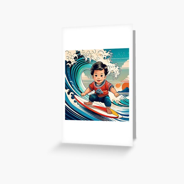 Item preview, Wave Rider Baby Art designed and sold by MiW deigns.