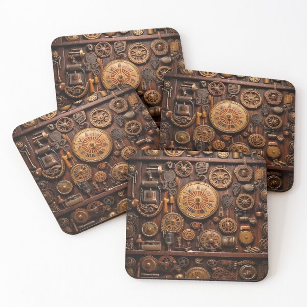 Item preview, Warm Texture – Victorian Elements – Antique Brass & Industrial Style - Steampunk designed and sold by CattlettArt.