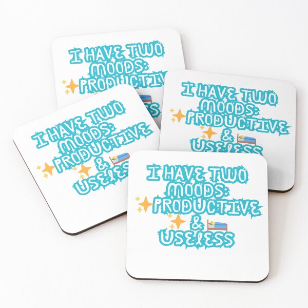 Item preview, Two Moods: Productive & Useless – Mood Swing Tee designed and sold by Design1988.