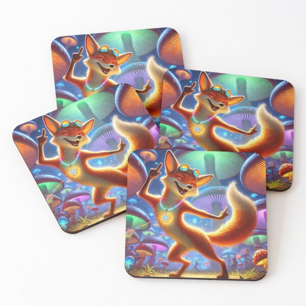 Item preview, Lively Fox In The Mushroom Night Club designed and sold by gryhenart.