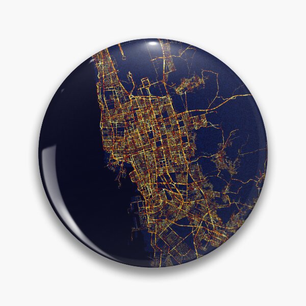 Item preview, Jeddah Makkah Saudi Arabia Map - City At Night designed and sold by deMAP.