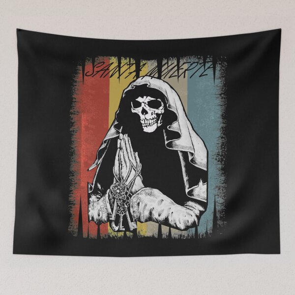 Item preview, Santa Muerte Retro Praying For Men designed and sold by MOHAMED FRASER.