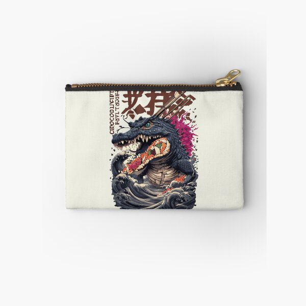 Item preview, Pirate Sea Monster Crocodile – Japanese Wave Art with Ships & Ocean Adventure designed and sold by Ali Aboelmakarem.