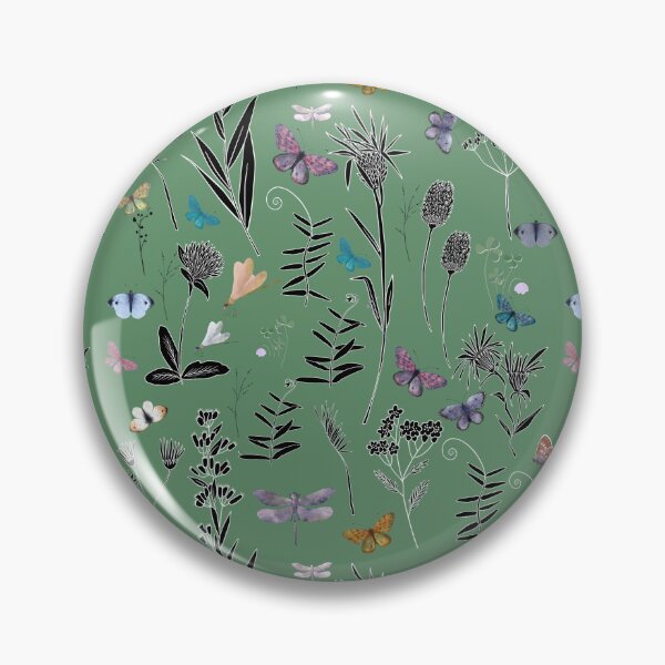 Item preview, wildflowers in green  designed and sold by Navitaloves.