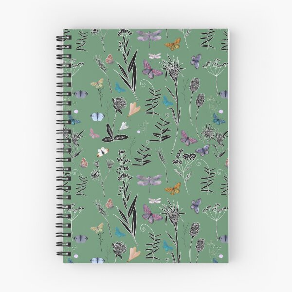 Item preview, wildflowers in green  designed and sold by Navitaloves.