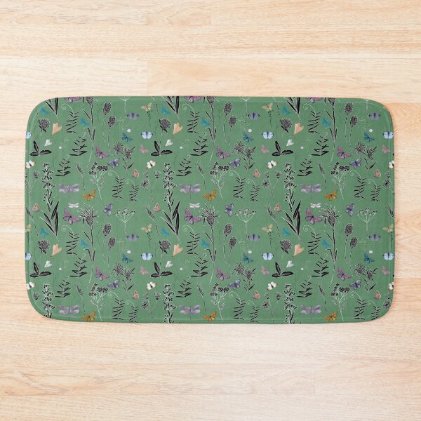 Item preview, wildflowers in green  designed and sold by Navitaloves.