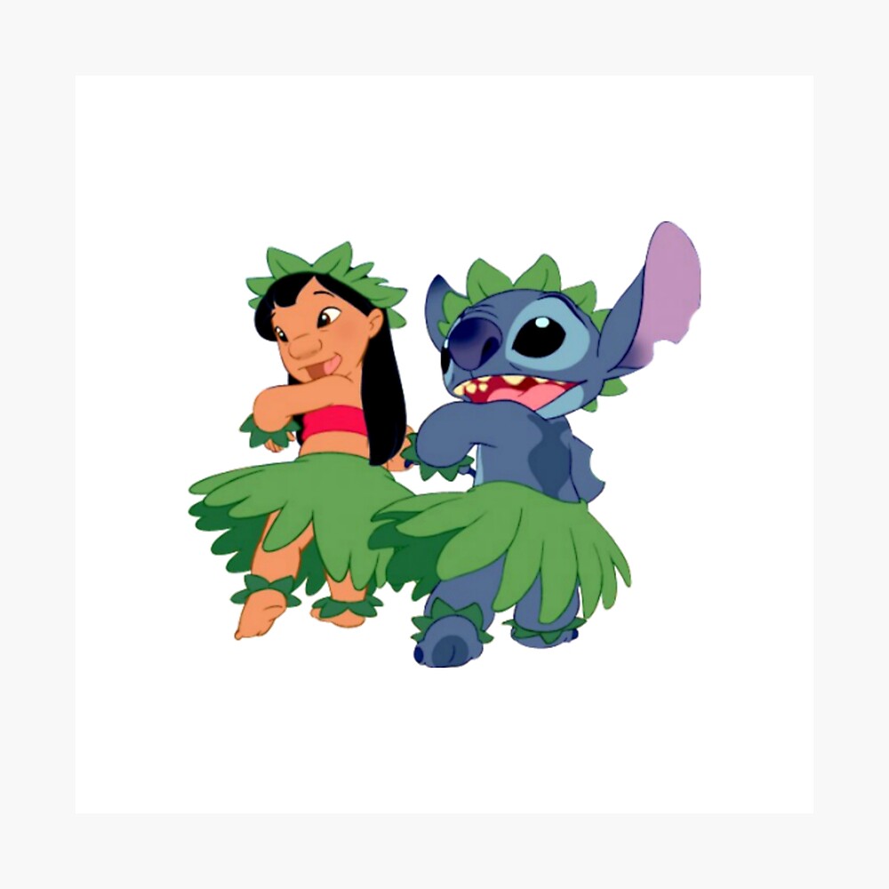 Lilo and Stitch dancing ALOHA Poster