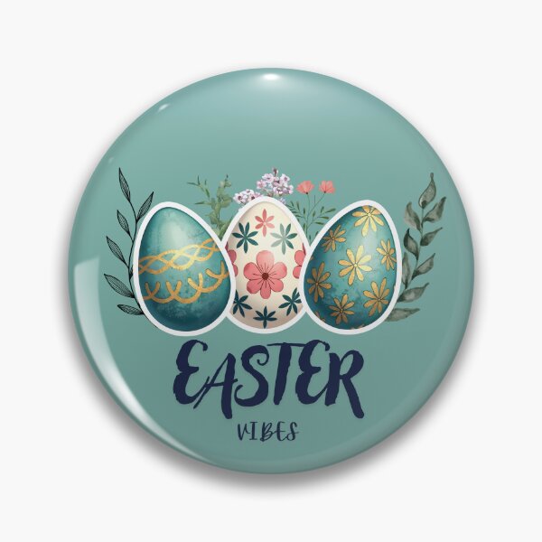 Item preview, Easter Vibes Floral Egg Trio Digital Art Print designed and sold by www.contentcraze.in.