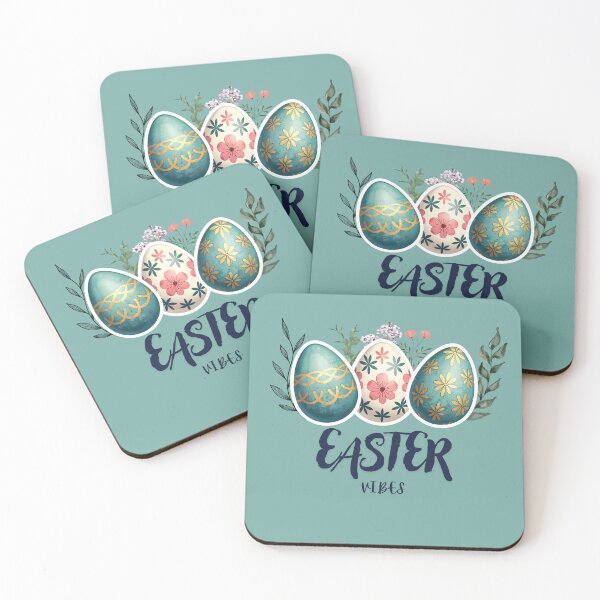 Item preview, Easter Vibes Floral Egg Trio Digital Art Print designed and sold by www.contentcraze.in.