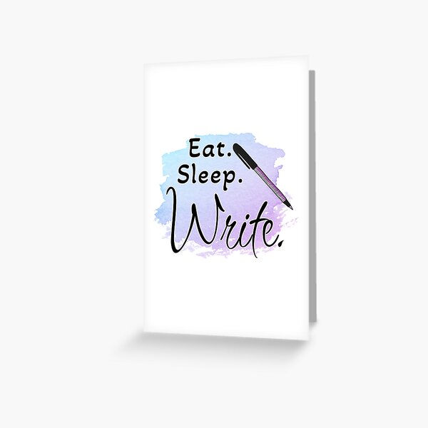 Item preview, Eat. Sleep. Write. designed and sold by Brent Perrotti.