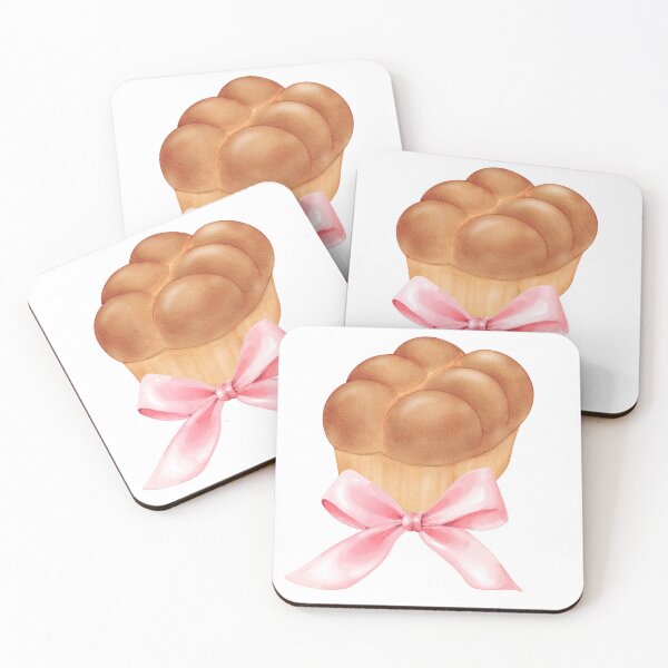 Item preview, Brioche Bread with Pink Bow – Coquette Bakery Aesthetic Watercolor Design designed and sold by DivinePassion.