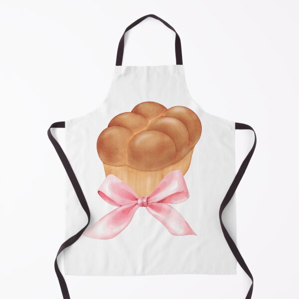 Item preview, Brioche Bread with Pink Bow – Coquette Bakery Aesthetic Watercolor Design designed and sold by DivinePassion.