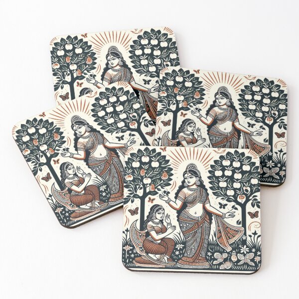 Item preview, Indian Goddess in Pear garden designed and sold by ZOXOFO.