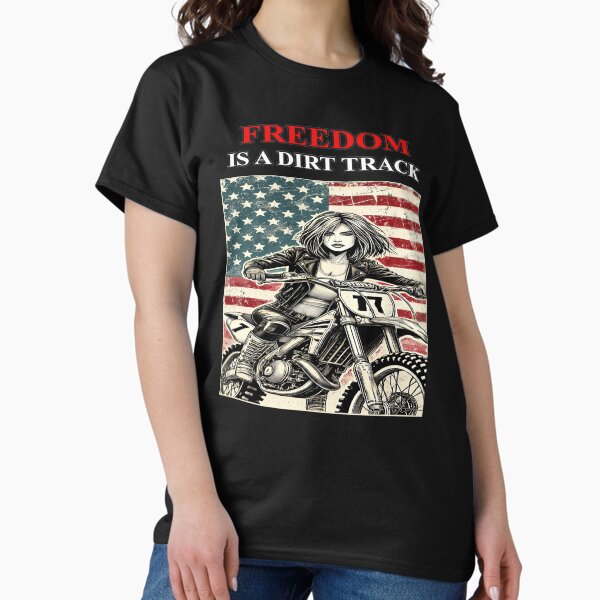 Item preview, Patriotic Motocross Girl designed and sold by NCFlyBoyUSA.