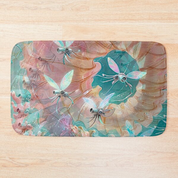 Item preview, Underwater Fantasy Art Print | Robotic Fairy Sea Creatures & Coral Shell Wall Art | Vibrant Ocean-Inspired Illustration | Futuristic Coastal Decor designed and sold by LuxuryApparels.
