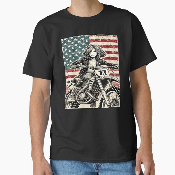 Item preview, Patriot Motocross Girl designed and sold by NCFlyBoyUSA.