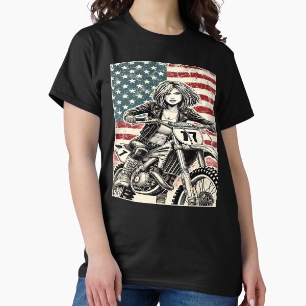 Item preview, Patriot Motocross Girl designed and sold by NCFlyBoyUSA.