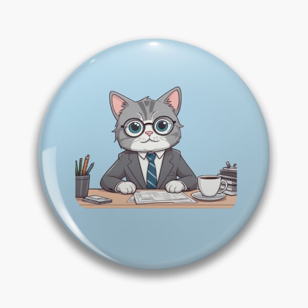 Item preview, OT Cat – Midnight Deadlines, Full-Time Meows designed and sold by Babayaa.