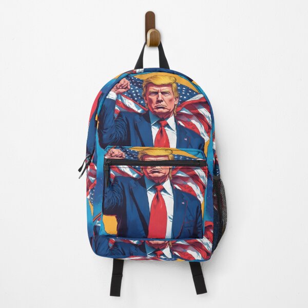 Item preview, TRUMP POWER PORTRAIT WITH AMERICAN FLAG designed and sold by PATRIOT ART USA.
