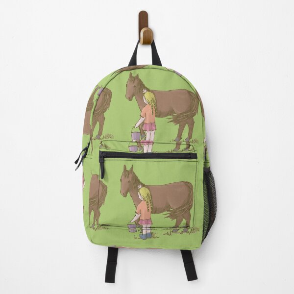 Item preview, Girl Feeding Horse Illustration designed and sold by Jaana Day.