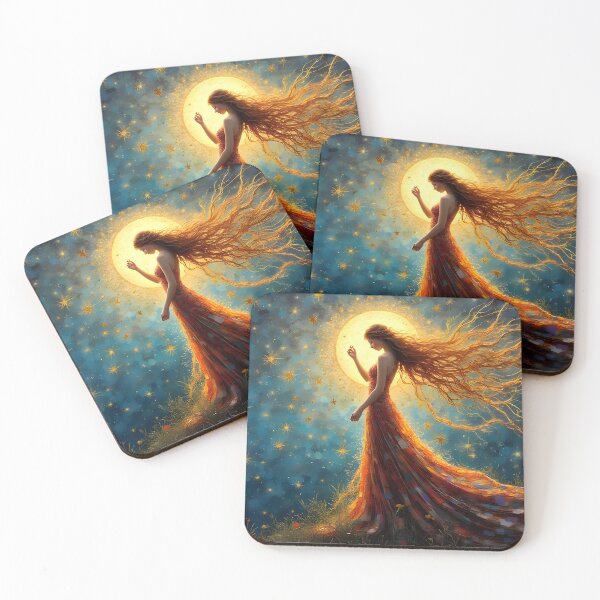 Item preview, Goddess Strewing Sparkling Stars designed and sold by SkyeWizardry.