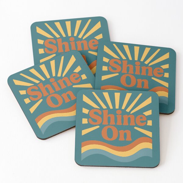 Item preview, Shine On – Retro Flat Style Positive Illustration designed and sold by GinColorist.