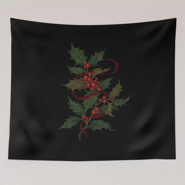 Item preview, Christmas Holly designed and sold by episodicDrawing.