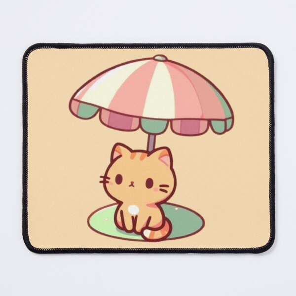 Item preview, Chibi cat at the beach designed and sold by Lastsnoww.