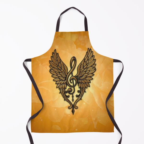 Item preview, The soul of the melody, a golden clef with wings designed and sold by nicky2342.