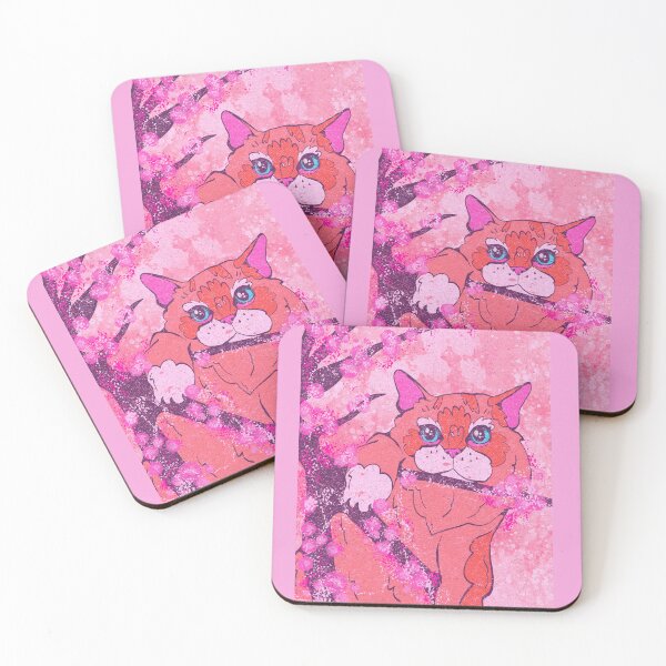 Item preview, cherry blossom cat designed and sold by crestfallenmermaid.