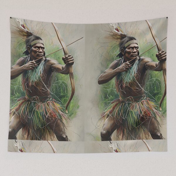 Item preview, "Jungle Warrior: The Spirit of the Hunt – Papua New Guinea" designed and sold by DiiStyle.