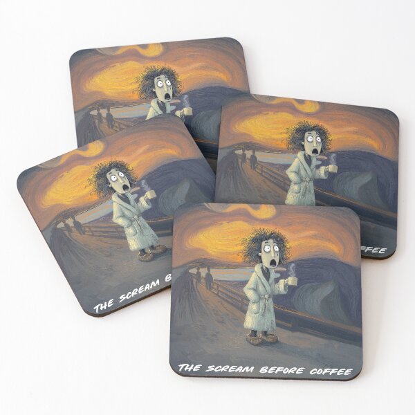 Item preview, The Scream before coffee designed and sold by Ramona-Gliga.