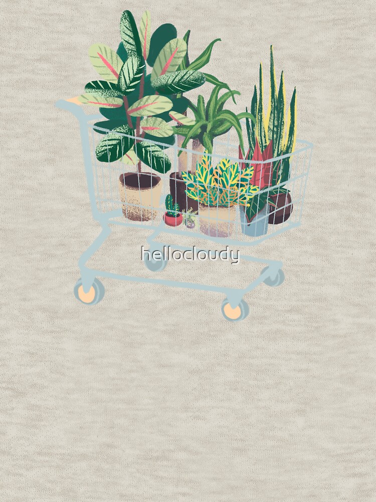 Imagen 5 de 5, Sudadera con capucha y cremallera con la obra Planta amigos, diseñada y vendida por hellocloudy.
