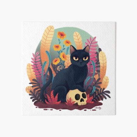 Aperçu de l'œuvre Chaton avec un crâne créée et vendue par hellocloudy.