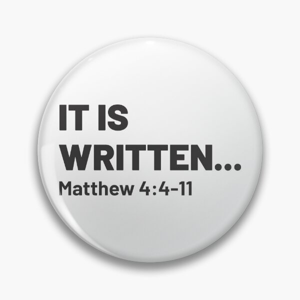 Item preview, It Is Written - Bible Quote 2 designed and sold by Vector-Artist.