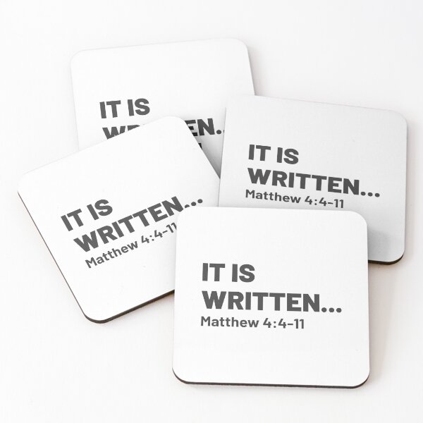 Item preview, It Is Written - Bible Quote 2 designed and sold by Vector-Artist.