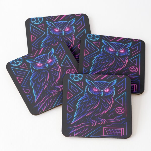 Item preview, Neon Owl: Cyber Football Fusion  designed and sold by AdAn-Aura.