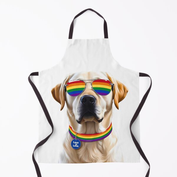 Item preview, Pride Labrador Retriever – LGBTQ Dog Art with Rainbow Sunglasses & “Love is Love” Collar designed and sold by Fredster1966.