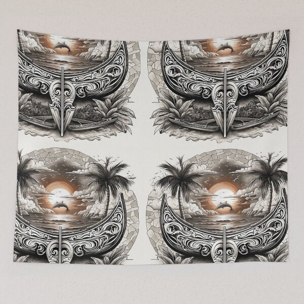 Item preview, Legends of the Sea: Canoe Spirit at Sunset designed and sold by DiiStyle.