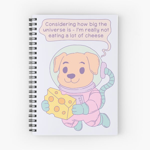 Item preview, Space Dog Existential Cheese Crisis designed and sold by Jess.a.creates.
