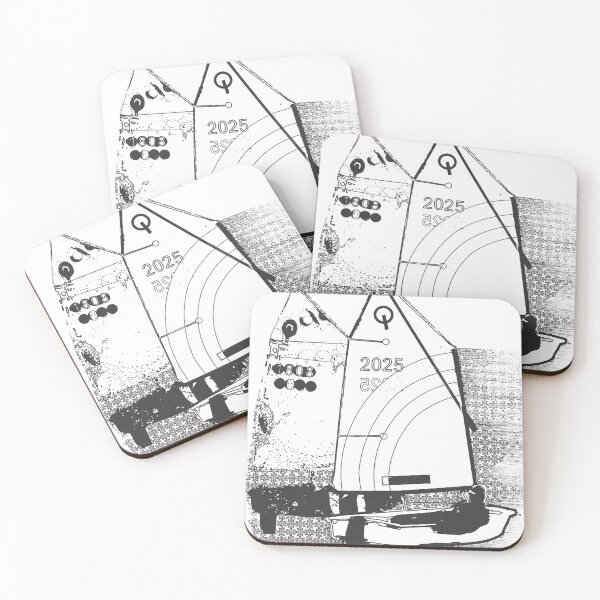 Item preview, Optimist Regatta Duo black and white. designed and sold by Godzilla101.