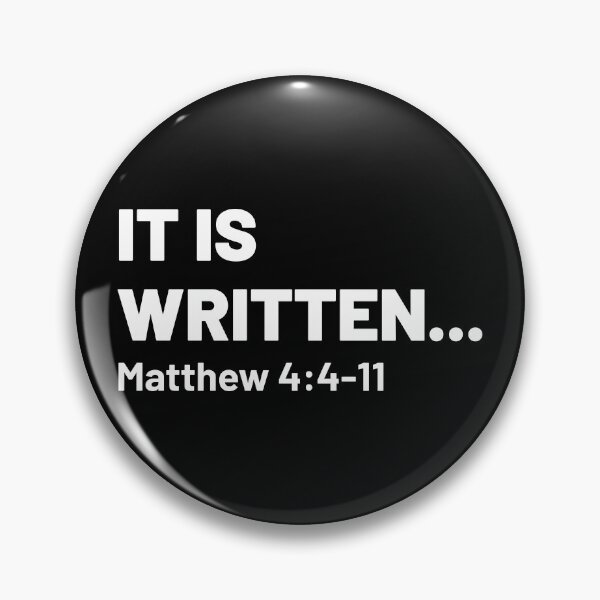 Item preview, It Is Written - Jesus Quote 2 designed and sold by Vector-Artist.