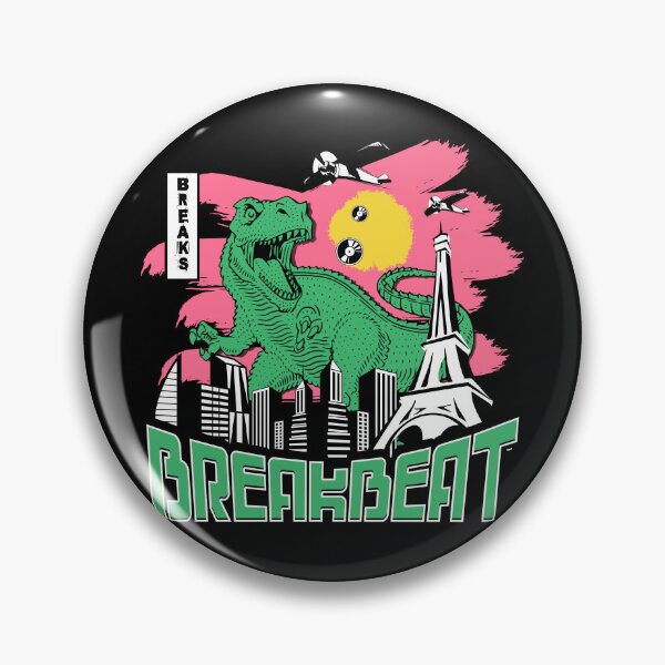 Artikelvorschau, BREAKBEAT – T.Rex Breaks City (pink) entworfen und verkauft von Discothreadz.
