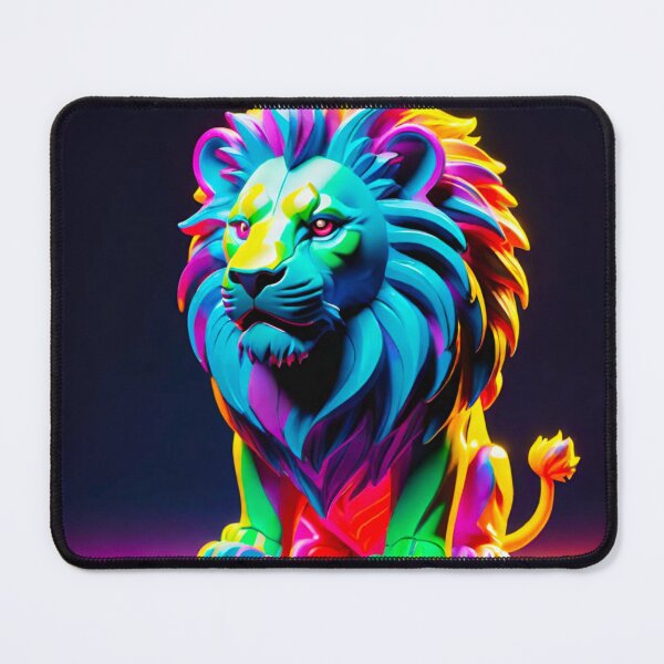 Item preview, Radiant Shiny Colourful Lion Figure designed and sold by GrizzlyCollective.