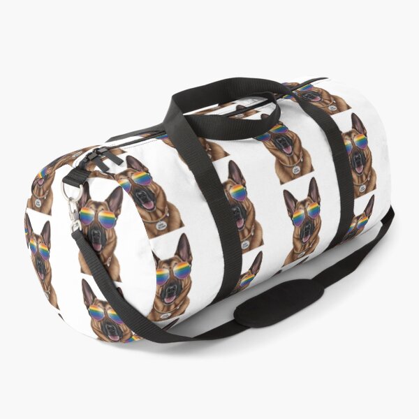 Item preview, Pride German Shepherd – LGBTQ Rainbow Dog Art with “Love is Love” Collar designed and sold by Fredster1966.