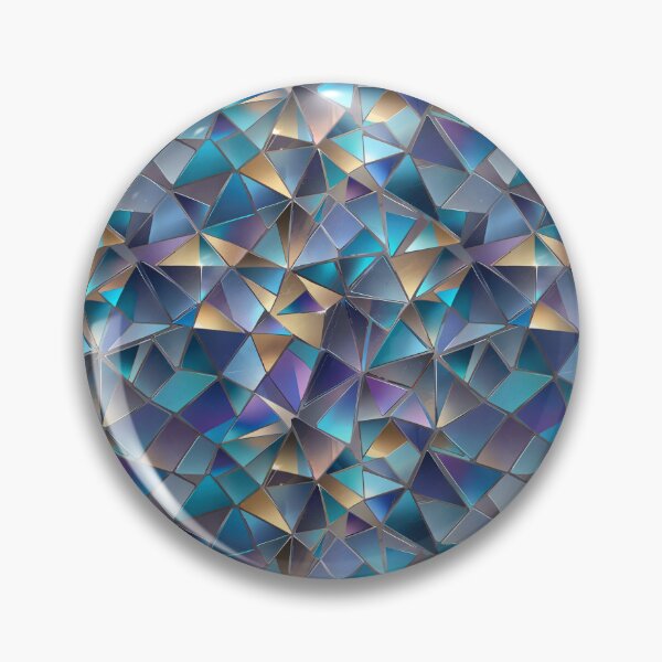 Item preview, Abstract Geometric Mosaic of Colorful Triangles and Reflective Surfaces designed and sold by CoolPixels.