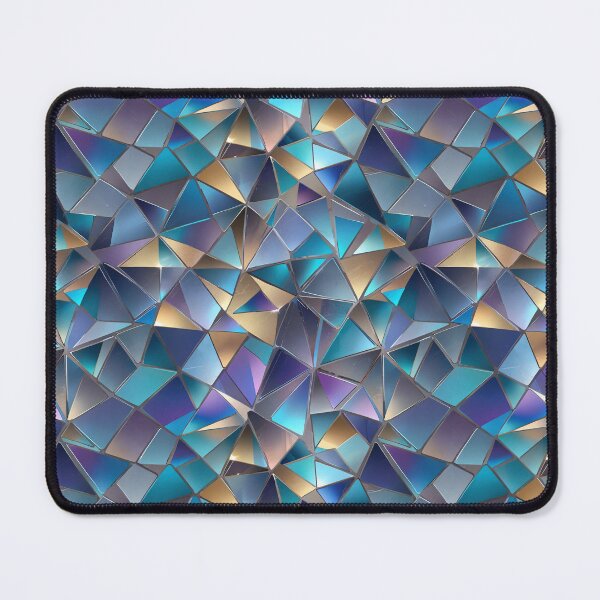 Item preview, Abstract Geometric Mosaic of Colorful Triangles and Reflective Surfaces designed and sold by CoolPixels.